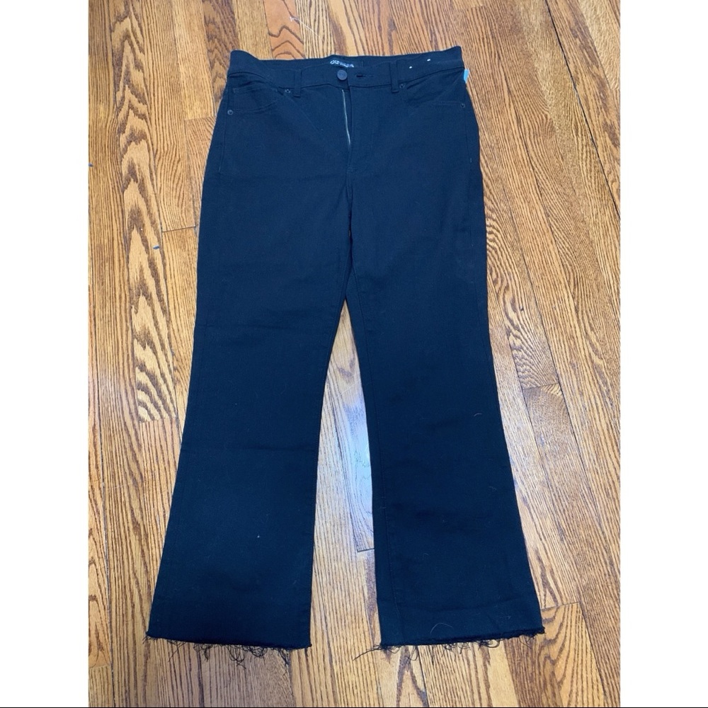 NWOT Express jeans black crop flare size 12